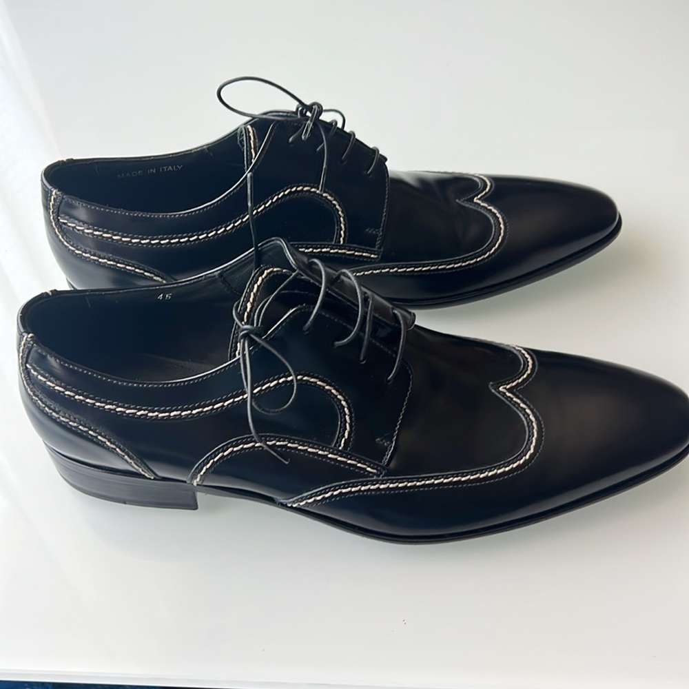 Dolce and Gabbana D&G Tuxedo Patent Leather Shoes - Mens 45 - Picture 7 of 14